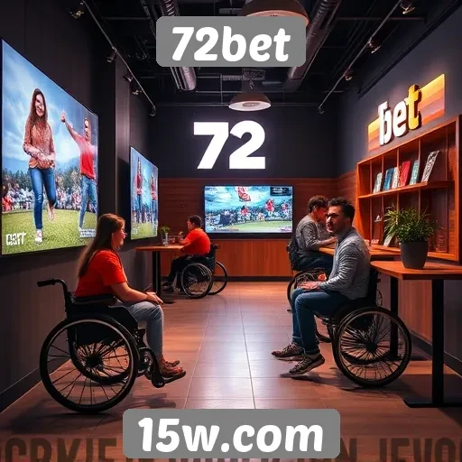 Acessibilidade e design do site 72bet